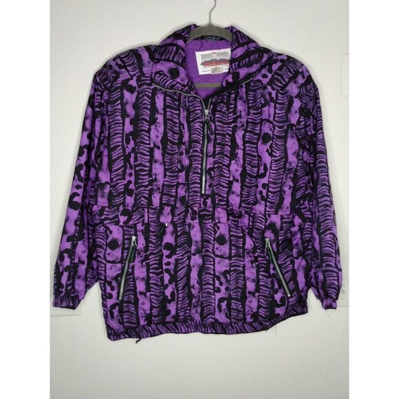 Obermeyer Jackets & Blazers - Obermeyer New Arc Womens Sz L  Ski Jacket Pullover Windbreaker Half Zip Printed